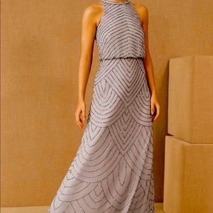 Brand New Adrianna Papel Madigan Dress size 2 in Bridal Silver